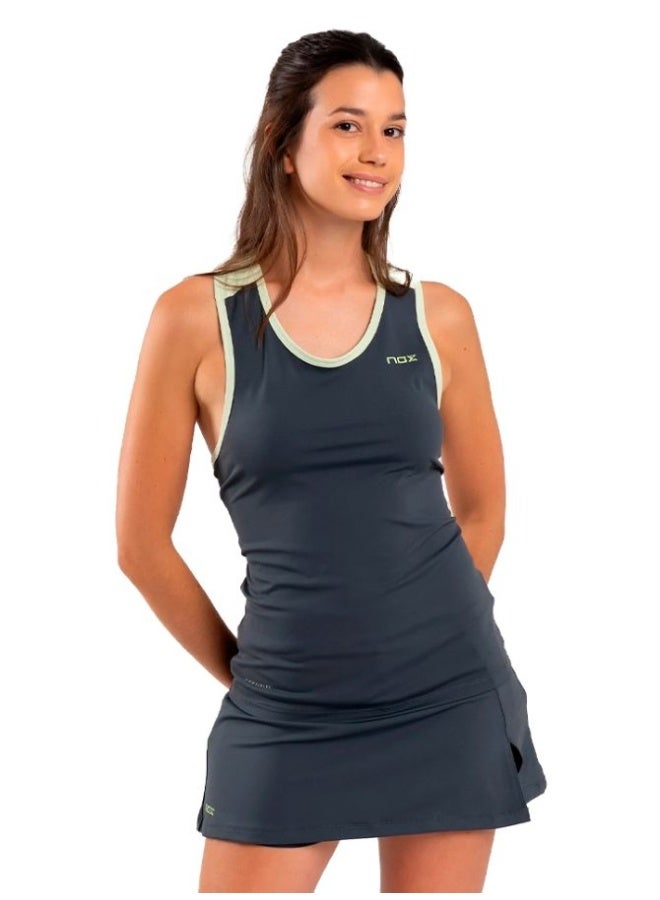 NOX تي شيرت نسائي بدون أكمام رمادي من نوكس برو فحم - Image 1